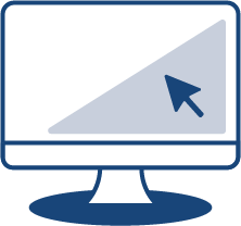 Computer monitor icon